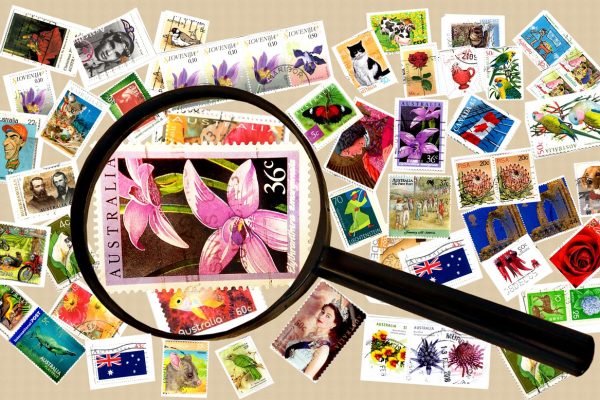 stamps, postage, collection